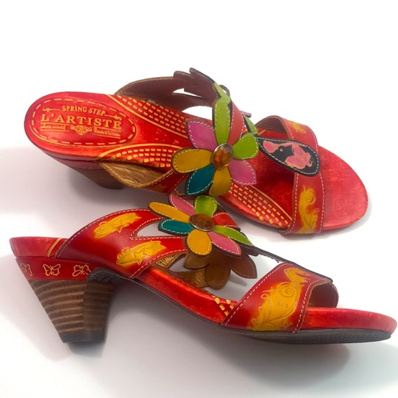 Spring Step L’Artiste leather sandals, size 42/9W, EUC - Picture 2 of 9